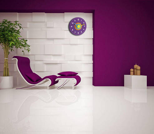Годинник настінний TFA Polo (Violet), фото 3