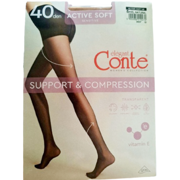 Колготки Conte Active 40 Den Natural, 5-й розмір