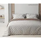 Комплект постільної білизни українського виробника ТМ Теп бавовна "Happy Sleep" Сappuccino Dots