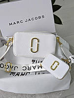 Женская сумка Marc Jacobs. Марк Джейкобс белый 2 в 1