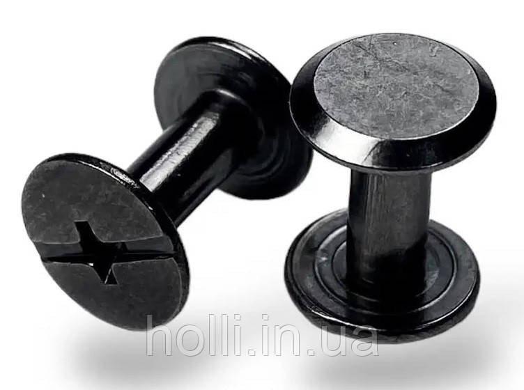 Ремінний гвинт 10*8 мм, гвинт для ремня Чорний Нікель