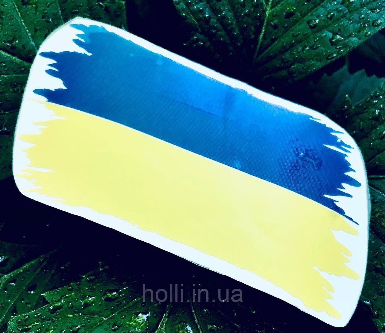 Патріотична наліпка прапор України синьо-жовтий на авто, скло, шафу, ноутбук і т.д., 15х8 см, синьо-жовта