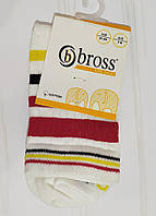 Носки детские высокие демисезонные с рисунком, для девочки, Bross (размер 7-9лет.)