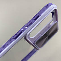 Чохол для Samsung Galaxy S23 прозорий чохол зі шторкою для камери на самсунг с23 бузковий t5v, фото 4