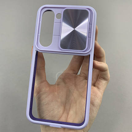 Чохол для Samsung Galaxy S23 прозорий чохол зі шторкою для камери на самсунг с23 бузковий t5v, фото 1