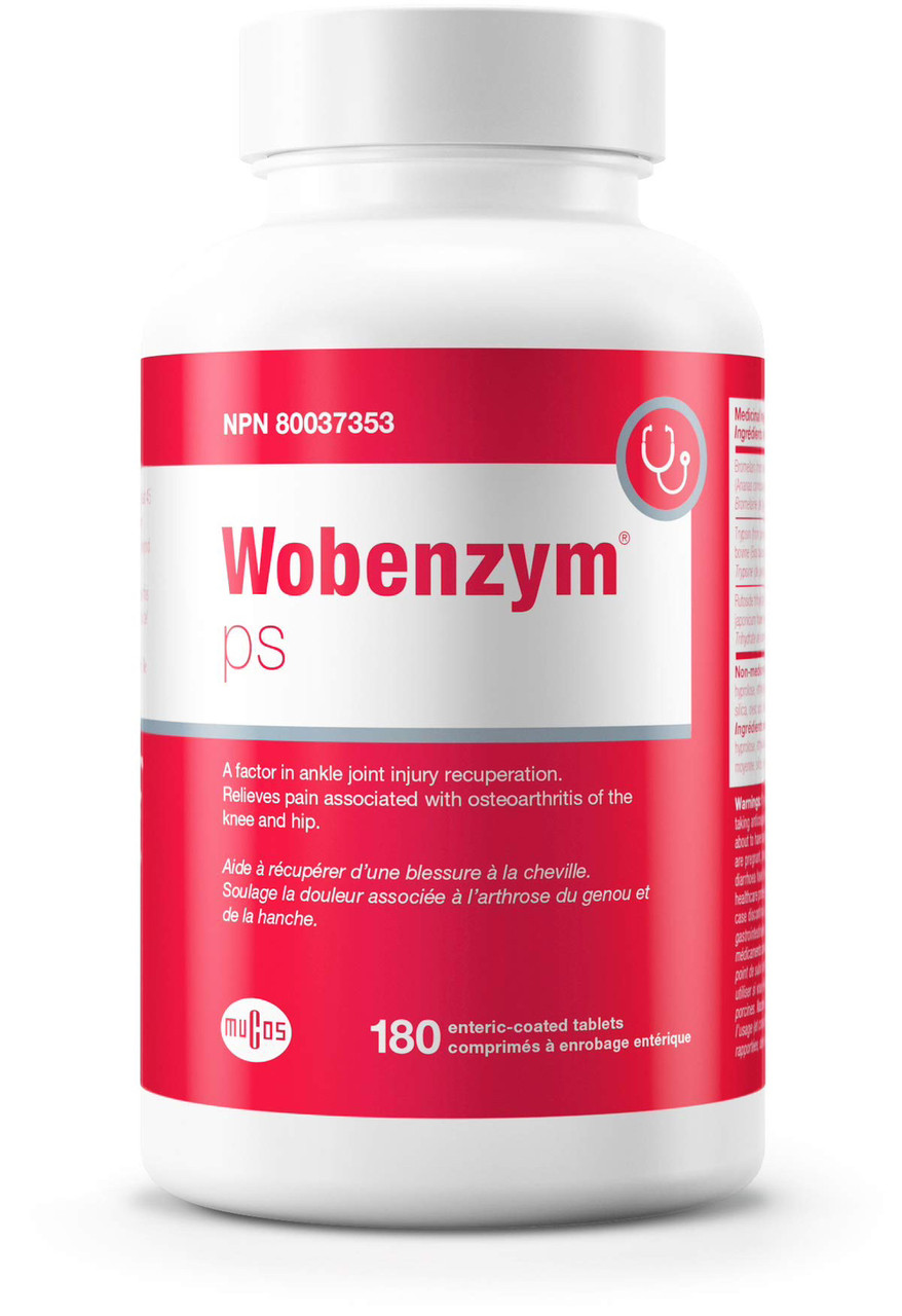 Вобензин ПС, Wobenzym PS, Douglas Laboratories, 180 таблеток. BX774