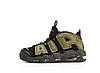 Чоловічі кросівки Nike Air Max Uptempo Black Khaki (Чорні) Взуття Найк Аир Макс Аптемпо шкіра демісезон, фото 3