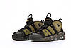 Чоловічі кросівки Nike Air Max Uptempo Black Khaki (Чорні) Взуття Найк Аир Макс Аптемпо шкіра демісезон, фото 4