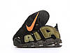 Чоловічі кросівки Nike Air Max Uptempo Black Khaki (Чорні) Взуття Найк Аир Макс Аптемпо шкіра демісезон, фото 5