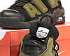 Чоловічі кросівки Nike Air Max Uptempo Black Khaki (Чорні) Взуття Найк Аир Макс Аптемпо шкіра демісезон, фото 8