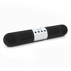 DR Колонка Kisonli LED-906 Bluetooth 5.0, 2х5W, 1800mAh, USB/TF/BT/FM/AUX, DC: 5V/1A, Black, BOX, Q40