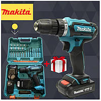 Аккумуляторный шуруповерт Makita 550 DWE (24V, 5.0AH) с набором инструментов Литиевый шуруповерт макита