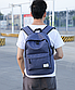 Міський рюкзак з USB / Чоловічий рюкзак спортивний / Рюкзак для ноутбука Синій, фото 3