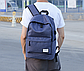 Міський рюкзак з USB / Чоловічий рюкзак спортивний / Рюкзак для ноутбука Синій, фото 4