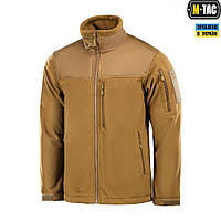 Тактична КУРТКА M-TAC ALPHA WINDBLOCK FLEECE COYOTE BROWN