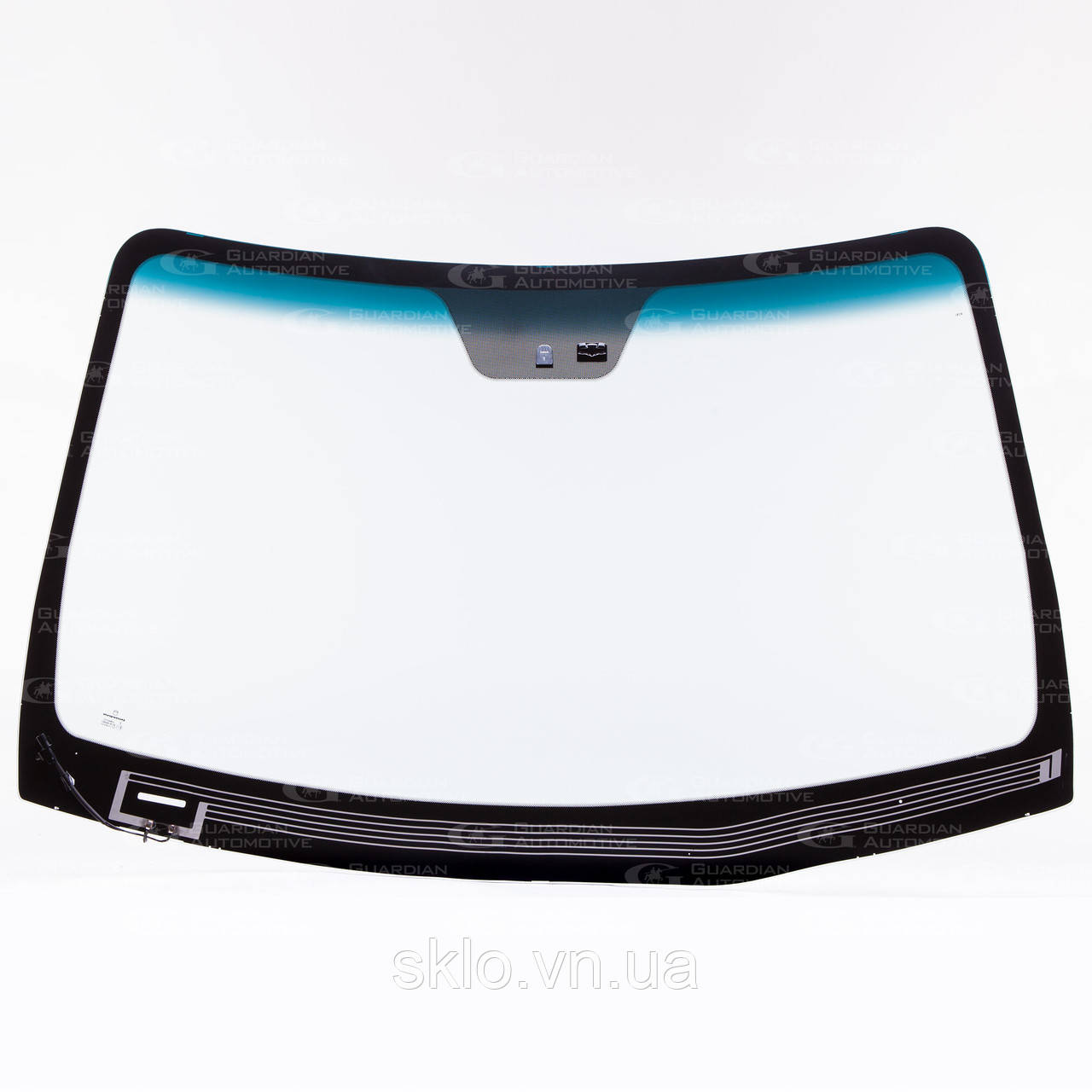 Лобове скло Hyundai Santa FE II 2006-2013 з датчиком, підігрівом щіток і кріпленням - Хюндай Санта Фе