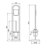 Йоржик Lidz Oreo 0507 підлоговий (матове скло) LDORE0507CRM32480 Chrome, фото 2