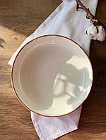 Тарілка «Салатна» 23 см ,«Коричневий Лофт"