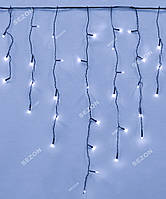 Новогодняя светодиодная лед гирлянда ШТОРА ДОЖДИК 120 LED 3х0.7 м синий Б3885-6