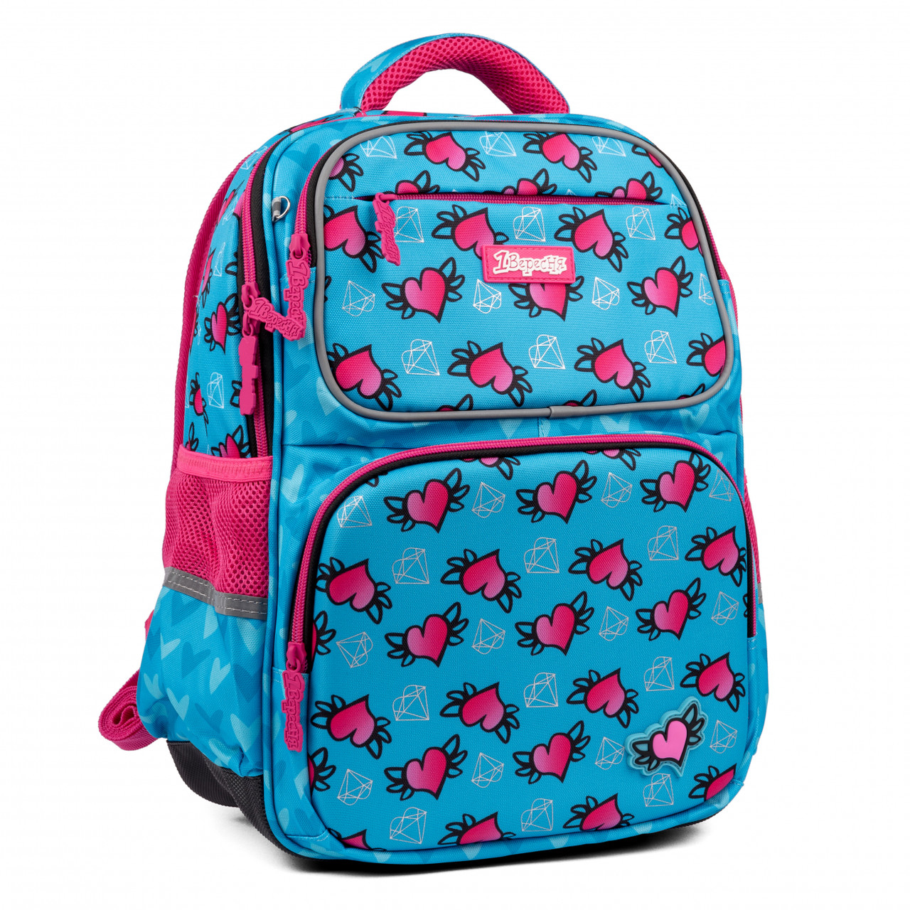 Рюкзак шкільний 1вересня S-105 Heart чорний (554695), фото 1