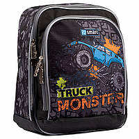 Рюкзак школьный SMART H-55 Monster Truck черный (558026)