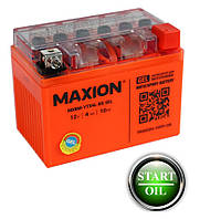 Мото аккумулятор GEL MAXION YTX 4L-BS (12V, 4A)