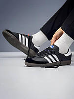 Мужские кроссовки адидас черные кроссовки adidas для мужчин Adidas Samba модные кроссы осенние