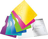 Папка з кліпом LEITZ WOW COLORCLIP, A4 PP, рожевий (4185-00-23), фото 4