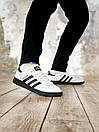 Кросівки чоловічі чорно-білі Adidas Spezial White Black (14920), фото 3