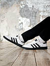 Кросівки чоловічі чорно-білі Adidas Spezial White Black (14920), фото 7