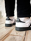 Кросівки чоловічі чорно-білі Adidas Spezial White Black (14920), фото 6