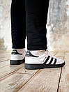 Кросівки чоловічі чорно-білі Adidas Spezial White Black (14920), фото 9