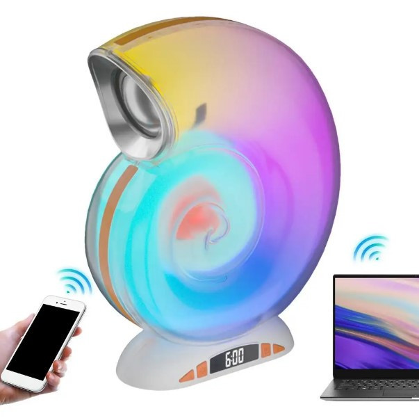 Настільна RGB лампа "Рашка" Bluetooth-колонка з годинником і розумним керуванням через застосунок