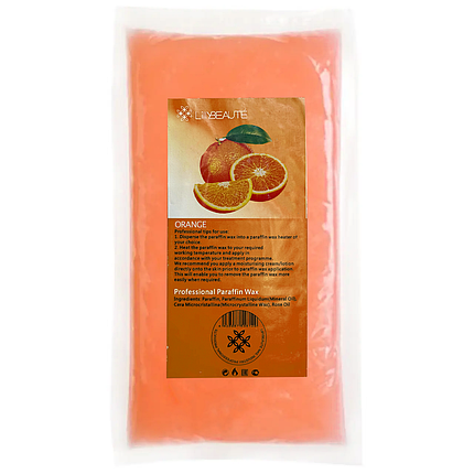 Парафін вітамінізований Lilly Beaute Orange, 450 г у брикеті апельсин, фото 1