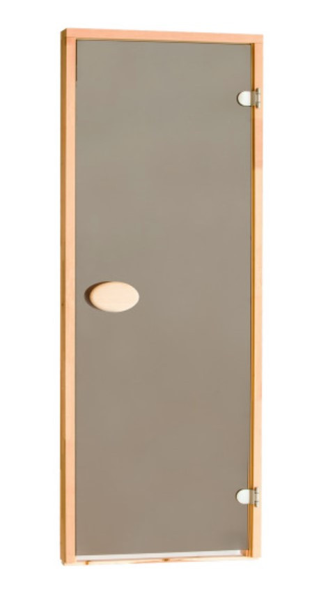 Двері для сауни стандартні, колір бронза 64х177 6 мм