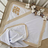 Крижма для хрещення "Звичай-4" велюр, кулір, фото 6