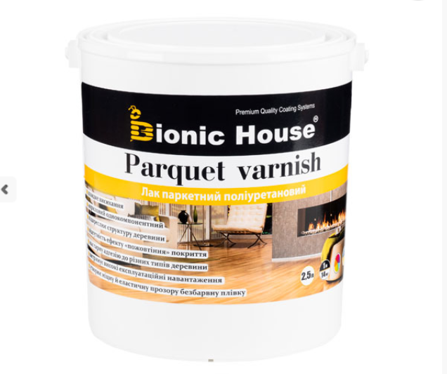 Паркетний лак ультрастойкий Joncryl Bionic-House 10л Безбарвний Напівматовий