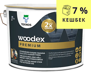 Лазур-лак антисептичний TEKNOS WOODEX PREMIUM для деревини 9 л