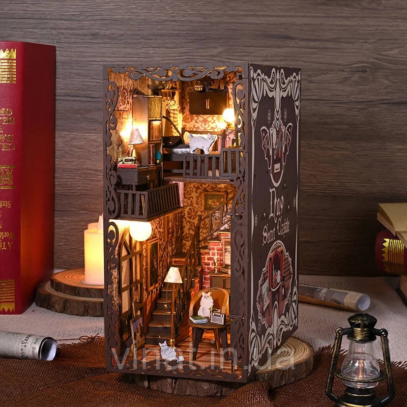 Бук Нук Таємничий замок No.9 Secret castle II DIY Book Nook Інтерьерний конструктор SL-13