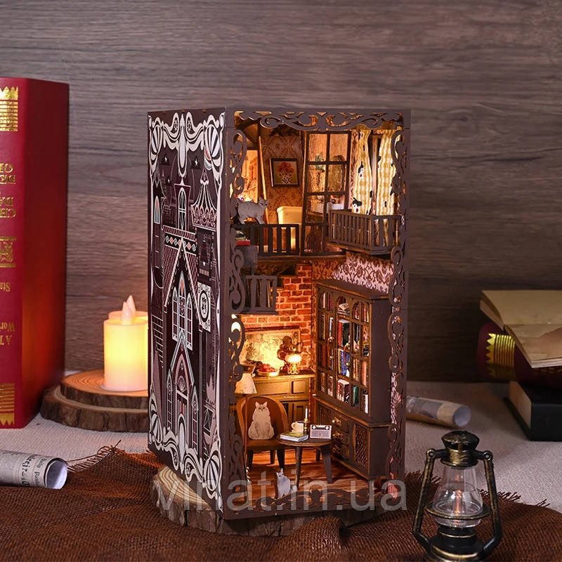Бук Нук Таємничий замок No.9 Secret castle II DIY Book Nook Інтерьерний конструктор SL-13, фото 1