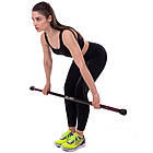 Палка гімнастична Бодібар Body Bar Zelart FI-2611-3 вага 3кг чорний-фіолетовий, фото 2