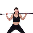 Палка гімнастична Бодібар Body Bar Zelart FI-2611-3 вага 3кг чорний-фіолетовий, фото 8