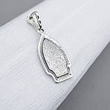 Срібний кулон Георгій Змієборець, фото 3