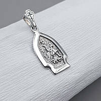 Срібний кулон Георгій Змієборець