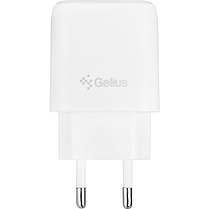 Мережевий зарядний пристрій Gelius X-Duo GP-HC014 QC3.0/PD20W USB+Type-C White + Lightning (18W) Black/White, фото 3