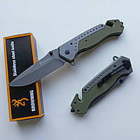 Складной нож мультитул для похідної кухні Browning DA166 green (A836)