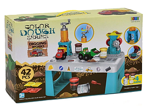 Набір для ліплення тістом - пластиліном на столику, Земляні роботи, 42 деталі, 8734, фото 2