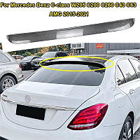 Спойлер на кришу для Mercedes-Benz W205 C200 C260 C43 C63 AMG 2015-2021 кольору карбонового волокна