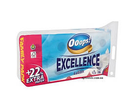 Туалетний папір 3-шаровий Ooops! Excellence Lotion 16 шт 150 відривів