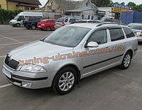 Дефлекторы окон (ветровики) COBRA-Tuning на SKODA OCTAVIA COMBI 2004-2009